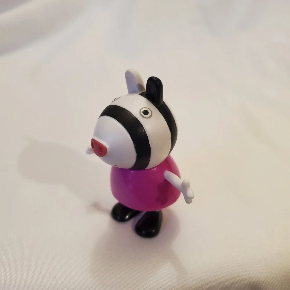 Peppa Pig Zebra Character Toy Figure Pink Dress Toddler Kids‎ Playtime Fun